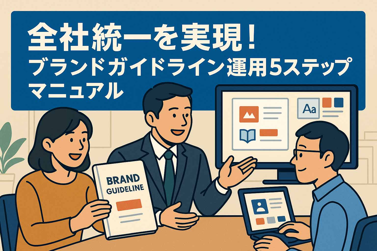 全社統一を実現!ブランドガイドライン運用5ステップマニュアル
