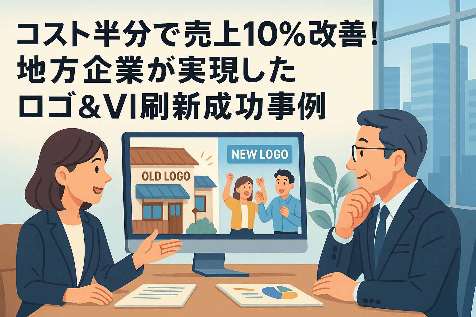 コスト半分で売上10%改善!地方企業が実現したロゴ&VI刷新成功事例