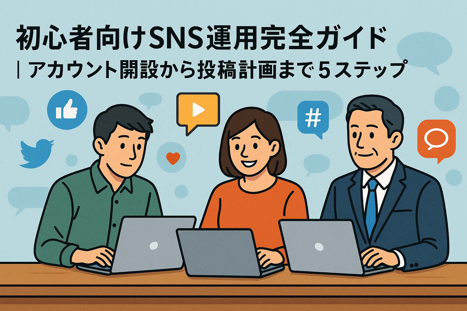 初心者向けSNS運用完全ガイド|アカウント開設から投稿計画まで5ステップ